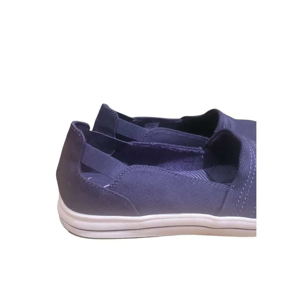 Clarks Cloudsteppers Shoes 9M Womens Blue Slip On Comfort Round Toe Cushion Soft